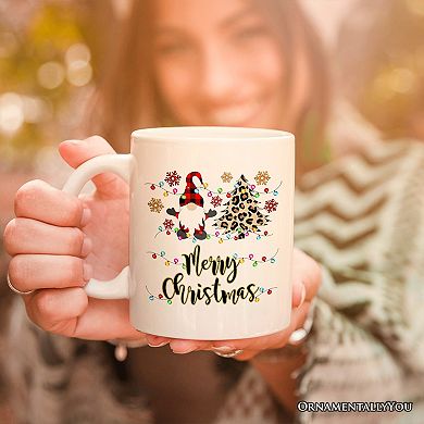 Gnome Buffalo Plaid Christmas Gift Mug