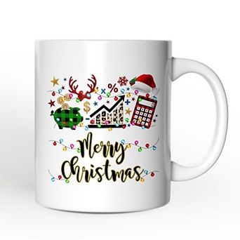 Finance Professional Buffalo Plaid Christmas Mug, Accountant and Financial Advisor Gift