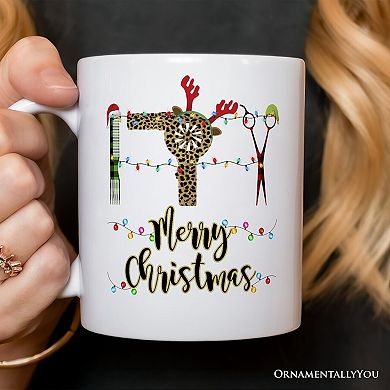 Hairdresser Buffalo Plaid Mug Christmas