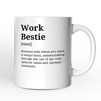 Work Bestie Definition Mug, Funny Coworker Gift