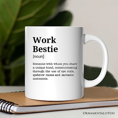 Work Bestie Definition Mug, Funny Coworker Gift