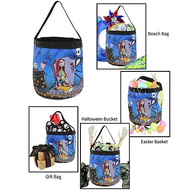 The Nightmare Before Christmas Collapsible Bucket Tote Bag