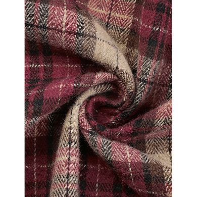 Plaid Vintage Dress for Women Ruffled Sleeveless Tie Waist A-Line Pinafore Overall Dresses