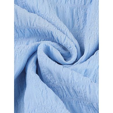 Sleeveless Dress for Women's Ruffle Hem Round Neck Casual Smock Mini Dresses