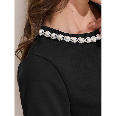 Women's Summer Short Sleeve Dress Crew Neck Solid Loose Casual Short Dresses