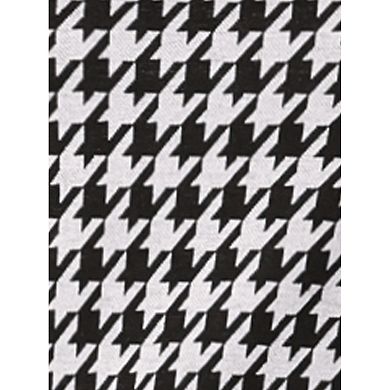 Houndstooth Tops for Women's Square Neck Bishop Sleeve Casual Blouse