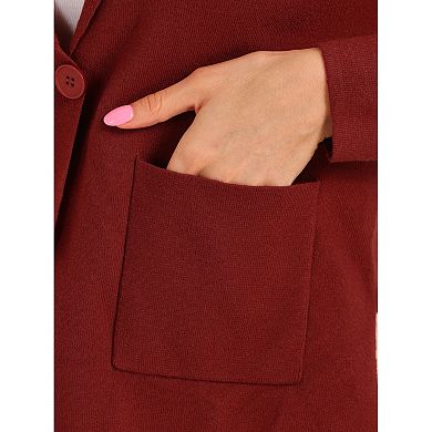 Sweater Cardigan for Women's Long Sleeve Button Open Front Knit Cardigans with Pockets