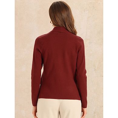 Sweater Cardigan for Women's Long Sleeve Button Open Front Knit Cardigans with Pockets