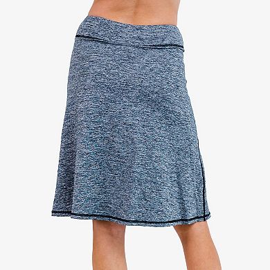 Women's Knee Length Lycra® Sport Skirt With Attached 10" Leggings
