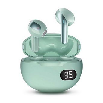 GabbaGoods Truebuds Bliss Premium Wireless Earbuds with LCD Battery Display Charging Case