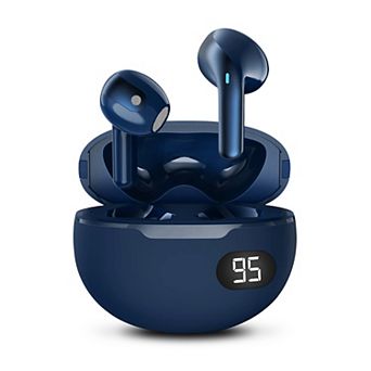 GabbaGoods Truebuds Bliss Premium Wireless Earbuds with LCD Battery Display Charging Case