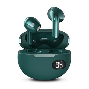 GabbaGoods Truebuds Bliss Premium Wireless Earbuds with LCD Battery Display Charging Case