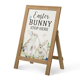 Glitzhome 24"H Easter Creative Wooden Porch Sign / Standing Décor