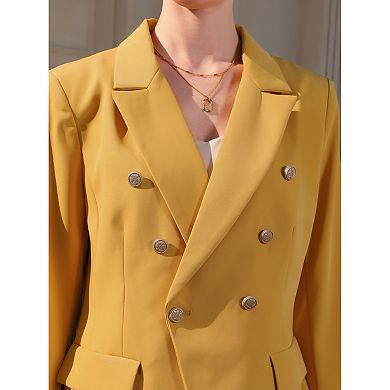 Women's Work Suit Double Breasted Office Dressy Blazer