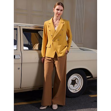 Women's Work Suit Double Breasted Office Dressy Blazer