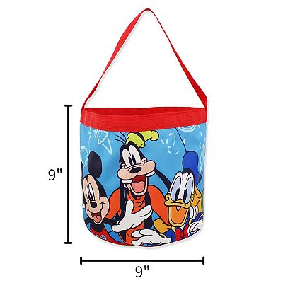 Mickey and Friends Collapsible Nylon Basket Tote Bag
