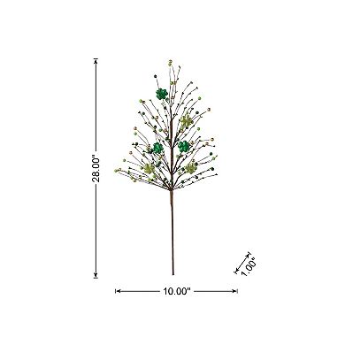 Glitzhome 4 Pack St. Patrick's Berry & Shamrock Artificial Picks