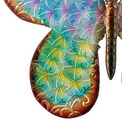 Glitzhome 20"L Metal Butterfly Wall Décor