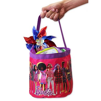 Barbie Collapsible Nylon Basket Tote Bag