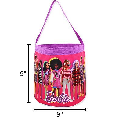 Barbie Collapsible Nylon Basket Tote Bag