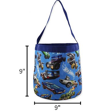Hot Wheels Collapsible Nylon Basket Tote Bag