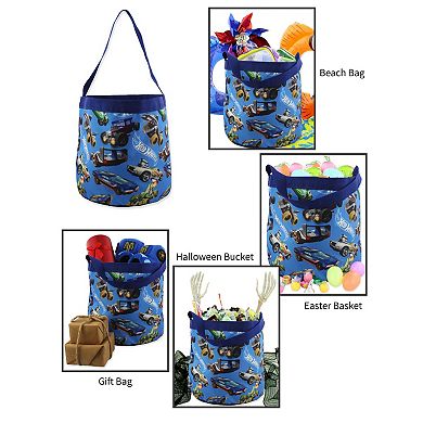 Hot Wheels Collapsible Nylon Basket Tote Bag