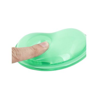 Clear Green Soft Heart Shape Gel Wrist Rest Computer Laptop Mouse Pad