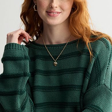 Juniors' SO® Textured Boatneck Sweater