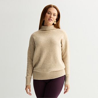 Women's Nine West Soft Funnel Neck Relaxed Sweater