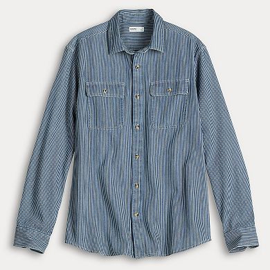 Men's Sonoma Goods For Life® 2-Pocket Denim Utility Shirt