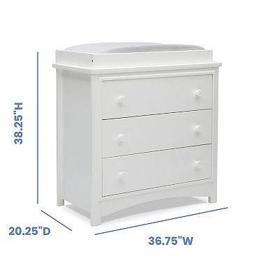 Delta Children Perry 3-Drawer Dresser With Changing Top