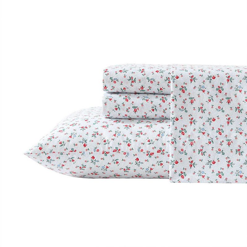 Laura Ashley Leanna Sheet Set with Pillowcases, Aylesmore Red