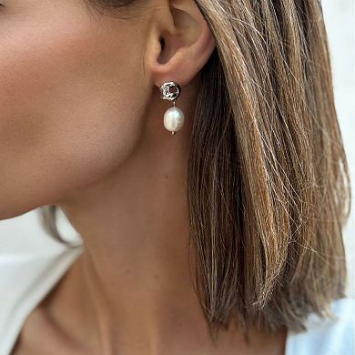 Adornia Freshwater Cultured Pearl Knot Earrings