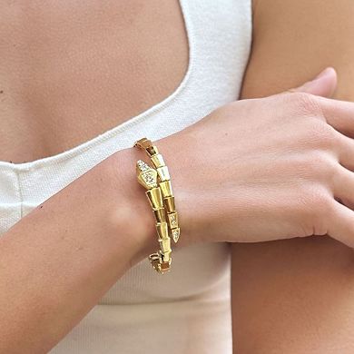 Adornia Wrap Snake Cuff Bracelet