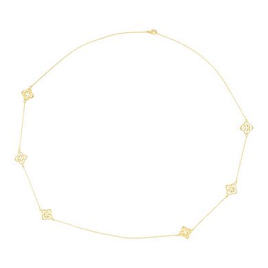 Adornia Clover Station Cubic Zirconia Necklace