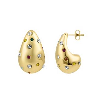 Adornia Multicolor Crystal Teardrop Earrings