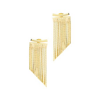 Adornia Fringe Jacket Earrings