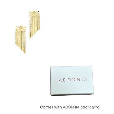 Adornia Fringe Jacket Earrings