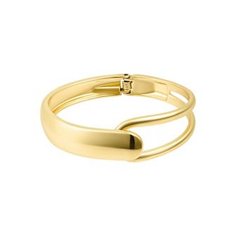Adornia Overlapping Open Cuff Bracelet