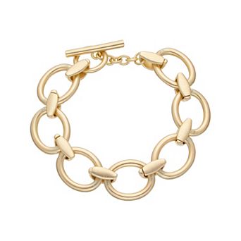Juvell 18k Gold Plated Large Links Bracelet