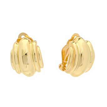 Juvell 18k Gold Plated Clip On Earrings
