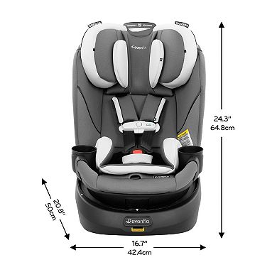 Evenflo Revolve360 Slim 2-in-1 Rotational Car Seat with SensorSafe