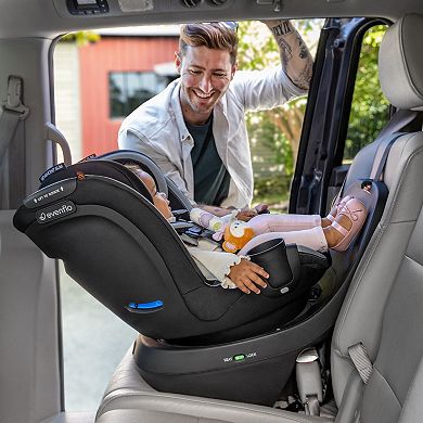 Evenflo Revolve360 Slim 2-in-1 Rotational Car Seat with Quick Clean Cover