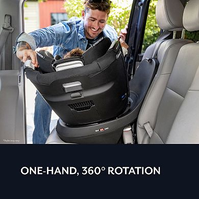 Evenflo Revolve360 Slim 2-in-1 Rotational Car Seat with Quick Clean Cover