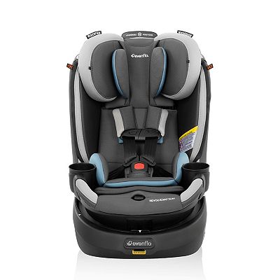 Evenflo Revolve360 Slim 2-in-1 Rotational Car Seat with Quick Clean Cover, Sutton Purple