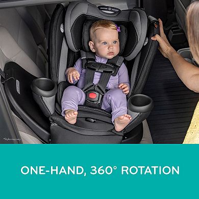 Evenflo Revolve360 All-in-One Rotational Car Seat with Quick Clean Cover