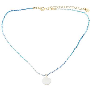 LC Lauren Conrad White Cord White Shell Necklace