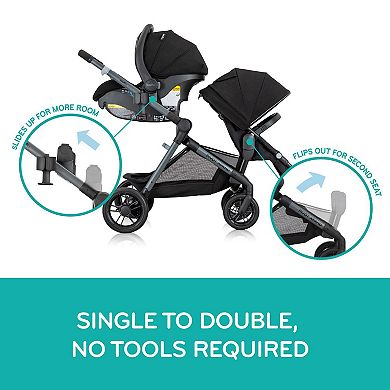Evenflo Pivot Xpand Modular Travel System with LiteMax Car Seat
