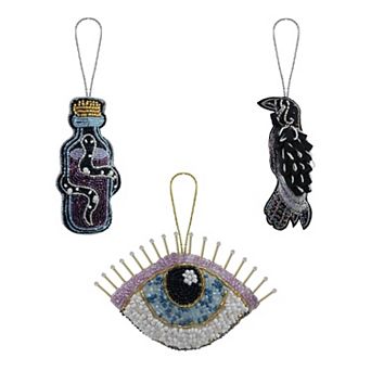 Celebrate Together™ Halloween 3 pc Creepy Beaded Tree Ornament Set