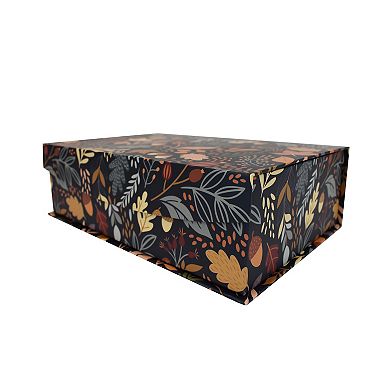Celebrate Together Fall Leaf Hinge Paper Box Table Decor